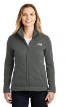 The North Face Ladies 100% Polyester Sweater Fleece Jacket With Pockets